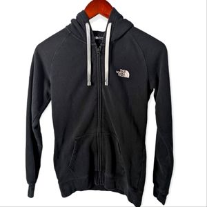 The North Face Black Full Zipper Hoodie, Sz XS